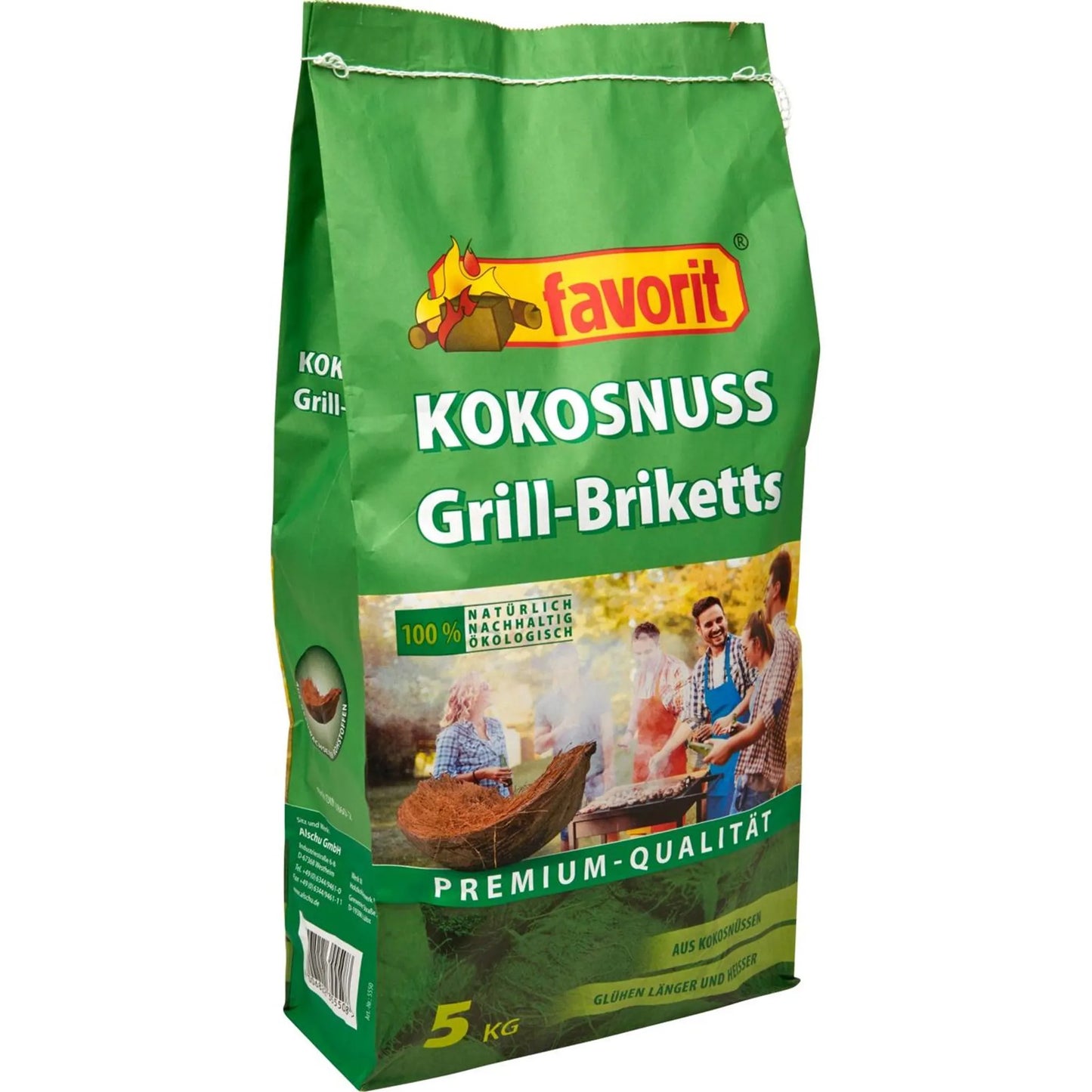 Favorit Kokos Grillbriketts 5 kg