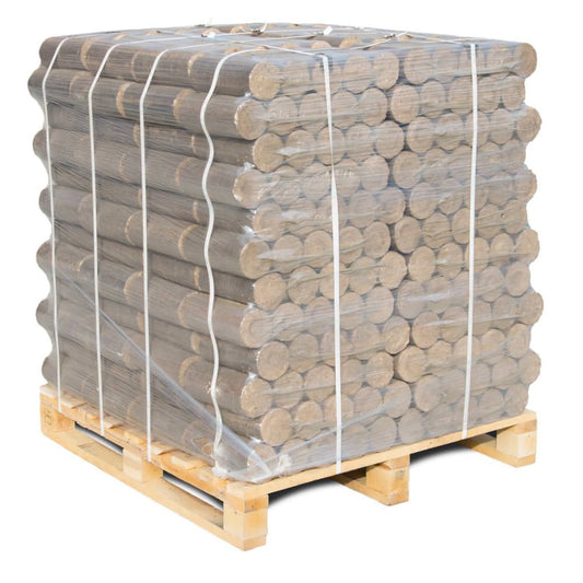 PREMIUM Hartholz Holzbriketts rund 96x10kg Briketts, 960kg Palette