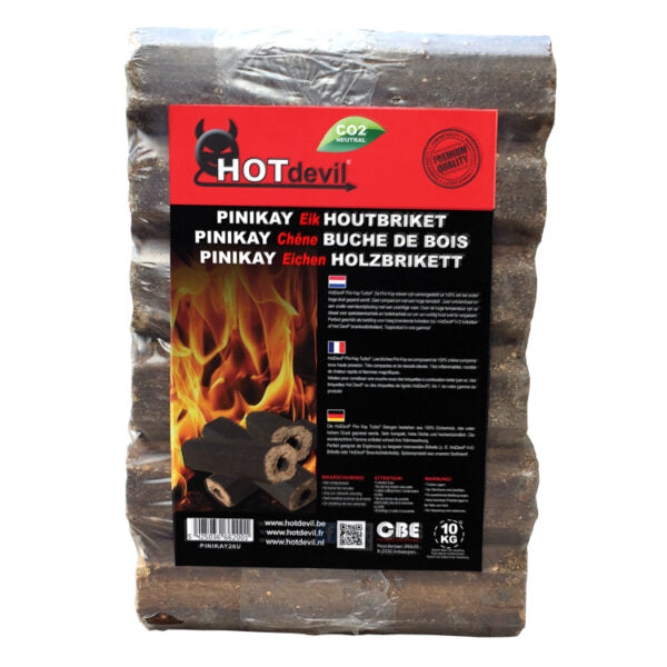 Gemischte Holzbriketts Pini Kay 100% Eiche + Nestro Eiche Palette (960Kg)