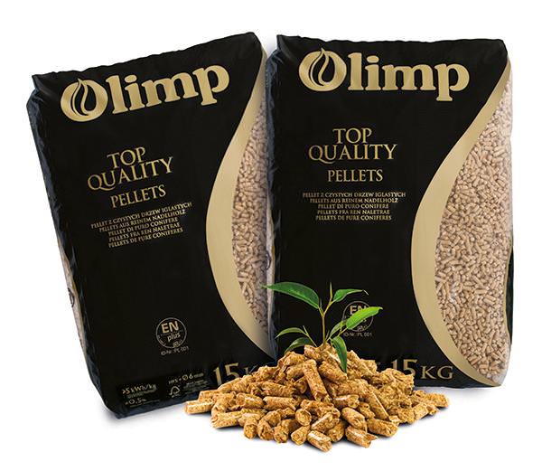 Olimp Holzpellets 6mm ENplus-A1, 65 x 15kg Palette