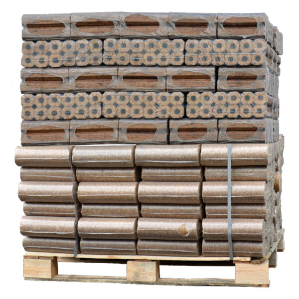 Gemischte Palette von Holzbriketts Pini Kay + Nestro Mix (960Kg)