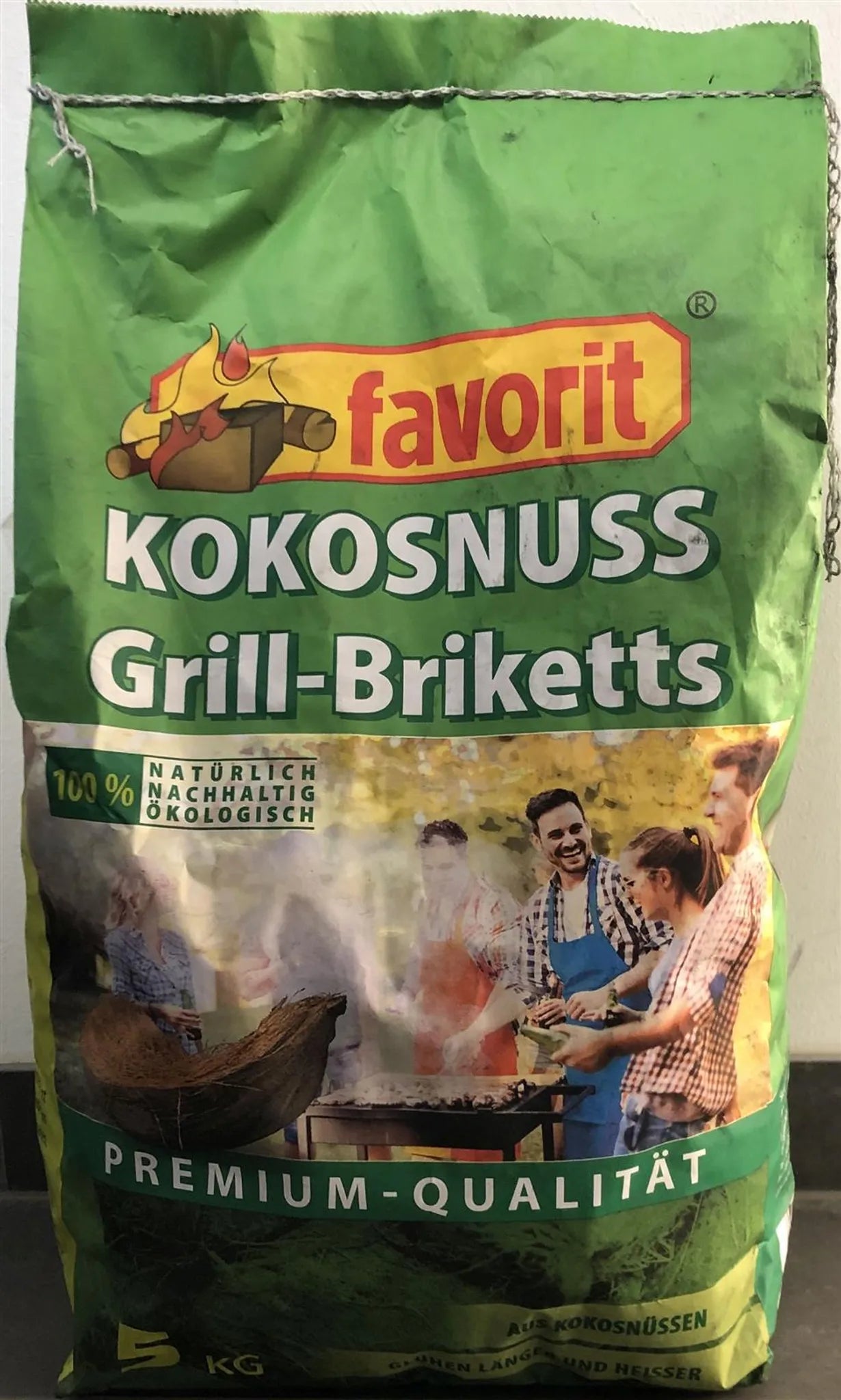 Favorit Kokos Grillbriketts 5 kg