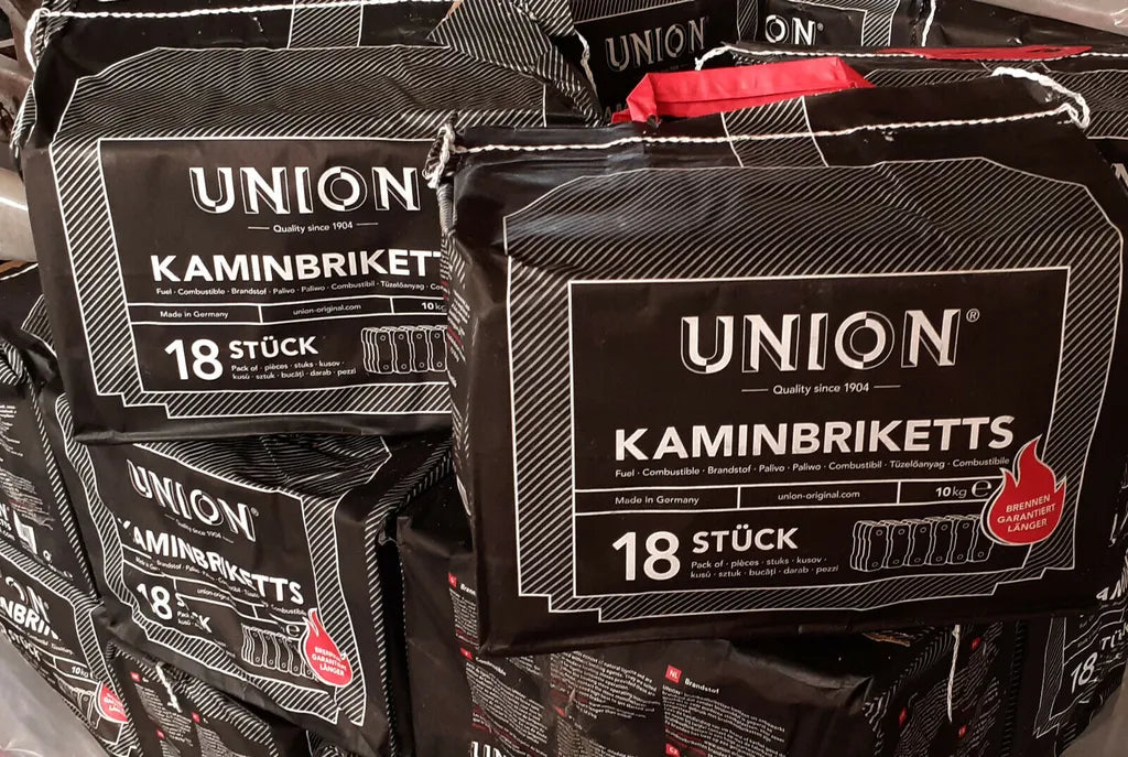 Union Kaminbriketts Kohle 10 kg Kohlebriketts Kamin Ofen Brennstoff